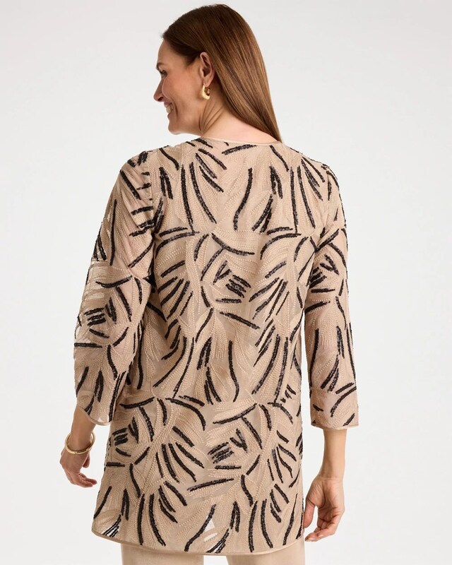 Travelers Collection Embroidered Sequins Jacket - image 3